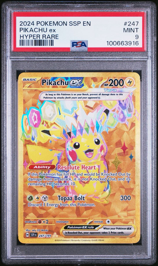 Pikachu ex #247 Pokemon Surging Sparks