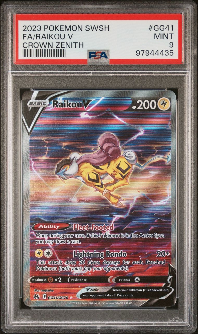 Raikou V #GG41 Pokemon Crown Zenith